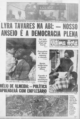Última Hora [jornal]. Rio de Janeiro-RJ, 19 ago. 1969 [ed. vespertina].