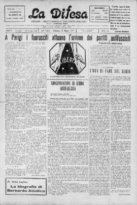La Difesa [jornal], a. 47, n. 163. São Paulo-SP, 15 mai. 1927.