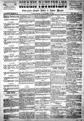 Correio paulistano [jornal], [s/n]. São Paulo-SP, 11 out. 1885.