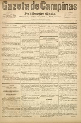 Gazeta de Campinas [jornal], a. 8, n. 1208. Campinas-SP, 19 dez. 1877.
