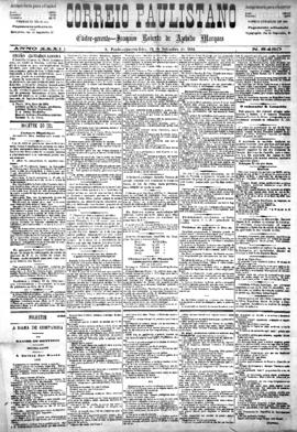 Correio paulistano [jornal], [s/n]. São Paulo-SP, 24 set. 1884.