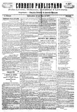 Correio paulistano [jornal], [s/n]. São Paulo-SP, 24 mai. 1877.