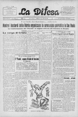 La Difesa [jornal], a. 5, n. 228. São Paulo-SP, 29 jul. 1928.