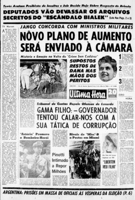 Última Hora [jornal]. Rio de Janeiro-RJ, 03 jul. 1963 [ed. vespertina].