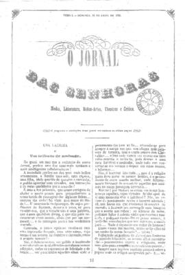 O Jornal das senhoras [jornal], t. 1, [s/n]. Rio de Janeiro-RJ, 18 abr. 1852.