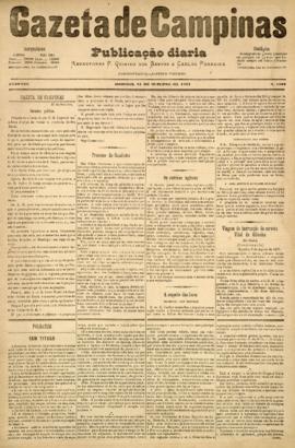Gazeta de Campinas [jornal], a. 8, n. 1161. Campinas-SP, 21 out. 1877.