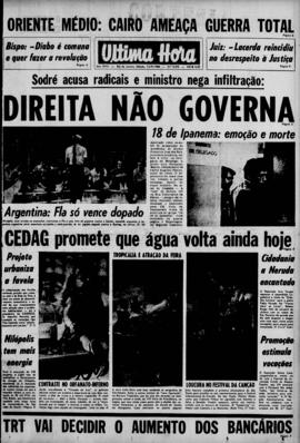 Última Hora [jornal]. Rio de Janeiro-RJ, 14 set. 1968 [ed. vespertina].