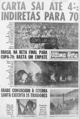 Última Hora [jornal]. Rio de Janeiro-RJ, 25 ago. 1969 [ed. vespertina].