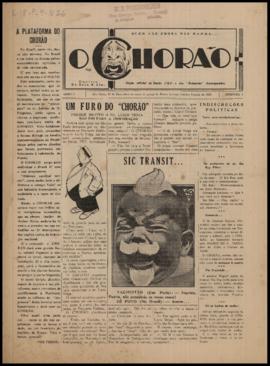 O Chorão [jornal], a. 1, n. 1. São Paulo-SP, 23 dez. 1930.