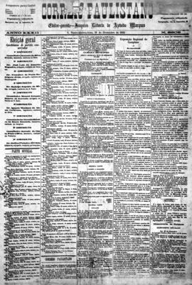 Correio paulistano [jornal], [s/n]. São Paulo-SP, 31 dez. 1885.