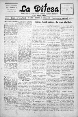 La Difesa [jornal], a. 3, n. 22. São Paulo-SP, 24 mai. 1925.