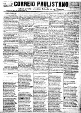 Correio paulistano [jornal], [s/n]. São Paulo-SP, 29 abr. 1883.