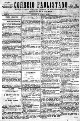 Correio paulistano [jornal], [s/n]. São Paulo-SP, 27 nov. 1880.