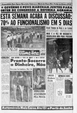 Última Hora [jornal]. Rio de Janeiro-RJ, 20 mai. 1963 [ed. vespertina].