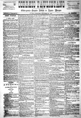 Correio paulistano [jornal], [s/n]. São Paulo-SP, 01 ago. 1885.