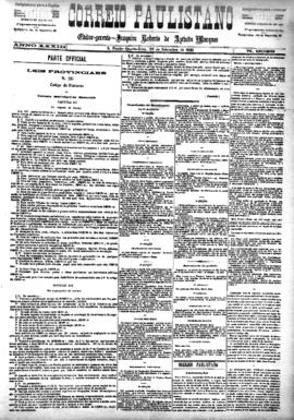 Correio paulistano [jornal], [s/n]. São Paulo-SP, 29 set. 1886.