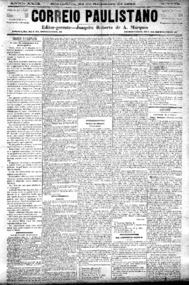 Correio paulistano [jornal], [s/n]. São Paulo-SP, 22 set. 1882.