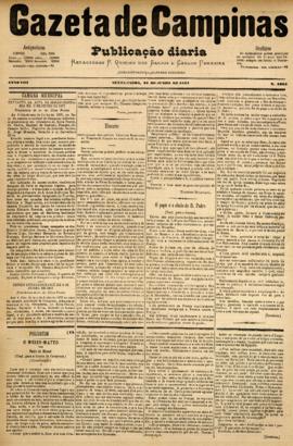 Gazeta de Campinas [jornal], a. 8, n. 1065. Campinas-SP, 22 jun. 1877.