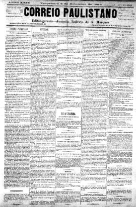 Correio paulistano [jornal], [s/n]. São Paulo-SP, 05 set. 1882.