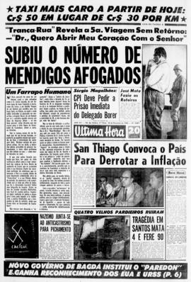 Última Hora [jornal]. Rio de Janeiro-RJ, 12 fev. 1963 [ed. vespertina].