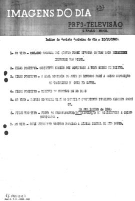 TV Tupi [emissora]. Revista Feminina [programa]. Roteiro [televisivo], 12 dez. 1963.
