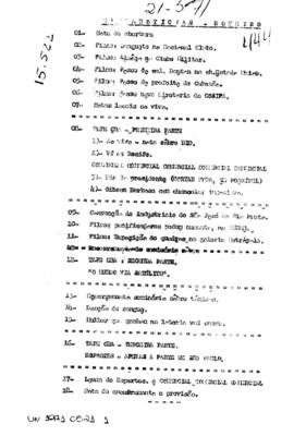 TV Tupi [emissora]. Ultra Notícias [programa]. Roteiro [televisivo], 21 mai. 1971.
