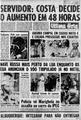 Última Hora [jornal]. Rio de Janeiro-RJ, 12 nov. 1968 [ed. vespertina].