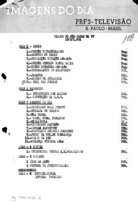 TV Tupi [emissora]. Diário de São Paulo na T.V. [programa]. Roteiro [televisivo], 25 fev. 1961.