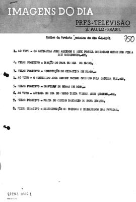 TV Tupi [emissora]. Revista Feminina [programa]. Roteiro [televisivo], 06 jan. 1961.