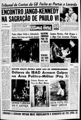 Última Hora [jornal]. Rio de Janeiro-RJ, 26 jun. 1963 [ed. vespertina].