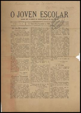 O Joven escolar [jornal], a. 1, n. 2. São Paulo-SP, 18 nov. 1896.