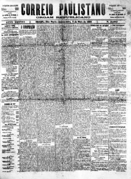 Correio paulistano [jornal], [s/n]. São Paulo-SP, 05 mai. 1892.