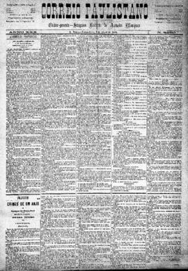 Correio paulistano [jornal], [s/n]. São Paulo-SP, 01 abr. 1884.