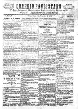 Correio paulistano [jornal], [s/n]. São Paulo-SP, 01 fev. 1876.