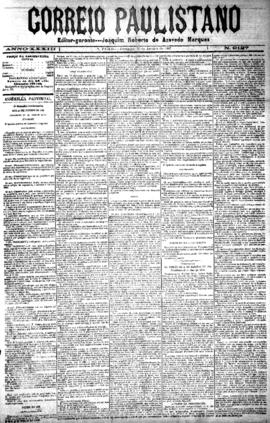 Correio paulistano [jornal], [s/n]. São Paulo-SP, 30 jan. 1887.