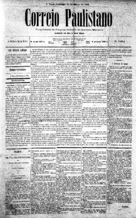 Correio paulistano [jornal], [s/n]. São Paulo-SP, 13 mar. 1881.