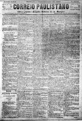 Correio paulistano [jornal], [s/n]. São Paulo-SP, 01 dez. 1883.