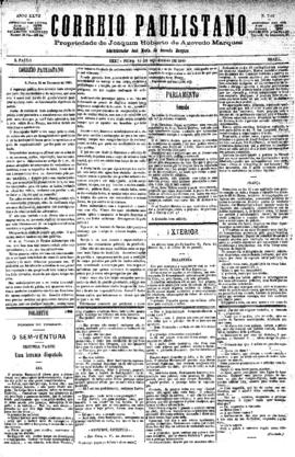 Correio paulistano [jornal], [s/n]. São Paulo-SP, 12 nov. 1880.