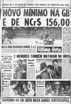 Última Hora [jornal]. Rio de Janeiro-RJ, 01 mai. 1969 [ed. vespertina].