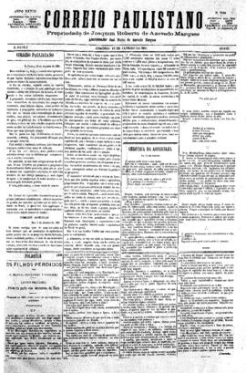 Correio paulistano [jornal], [s/n]. São Paulo-SP, 16 jan. 1881.