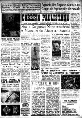 Correio paulistano [jornal], [s/n]. São Paulo-SP, 20 jul. 1957.
