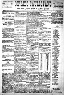 Correio paulistano [jornal], [s/n]. São Paulo-SP, 14 nov. 1885.