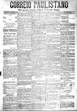 Correio paulistano [jornal], [s/n]. São Paulo-SP, 28 nov. 1886.