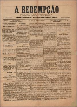 A Redempção [jornal], a. 2, n. 107. São Paulo-SP, 26 jan. 1888.