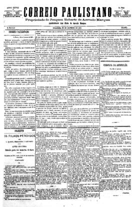 Correio paulistano [jornal], [s/n]. São Paulo-SP, 23 jan. 1881.