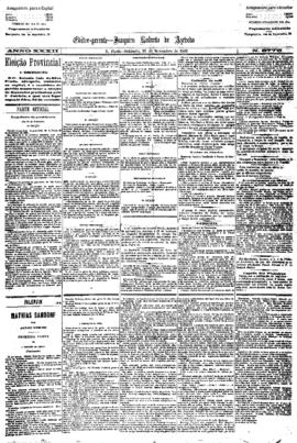 Correio paulistano [jornal], [s/n]. São Paulo-SP, 21 nov. 1885.