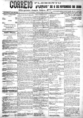 Correio paulistano [jornal], [s/n]. São Paulo-SP, 06 nov. 1886.