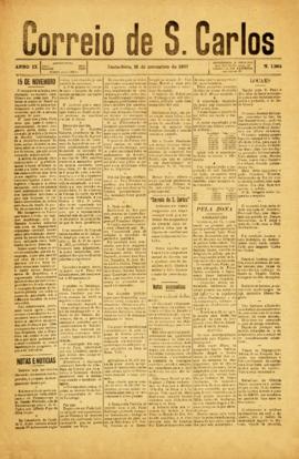 Correio de São Carlos [jornal], a. 9, n. 1264. São Carlos do Pinhal-SP; São Carlos-SP, 15 nov. 1907.
