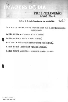 TV Tupi [emissora]. Revista Feminina [programa]. Roteiro [televisivo], 04 out. 1963.