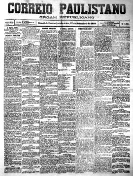 Correio paulistano [jornal], [s/n]. São Paulo-SP, 27 set. 1894.